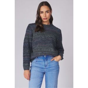 Ichi Trui Ihpaint Crewneck Knit Sweater